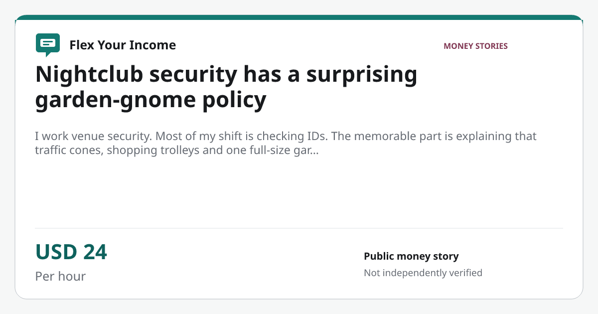 Share preview: Nightclub security has a surprising garden-gnome policy
