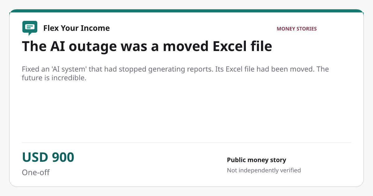 Share preview: The AI outage was a moved Excel file