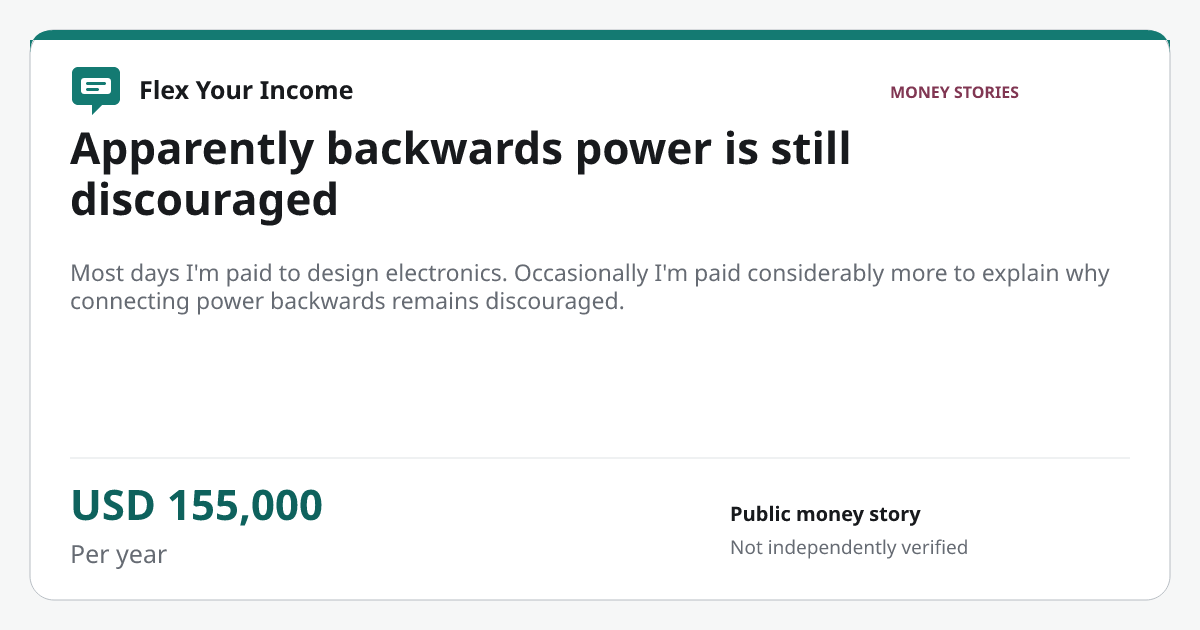 Share preview: Apparently backwards power is still discouraged
